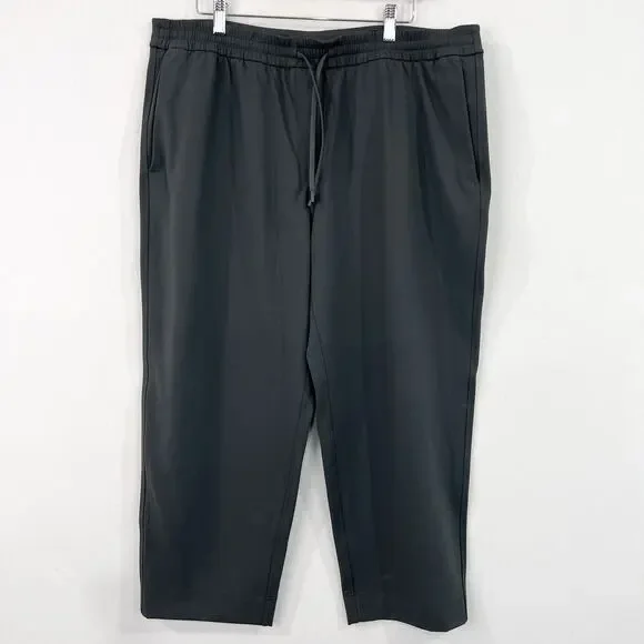 NEW Lululemon Tapered-Leg Mid-Rise Crop Pant XL Luxtreme Graphite Gray 25" insea - Picture 2 of 8